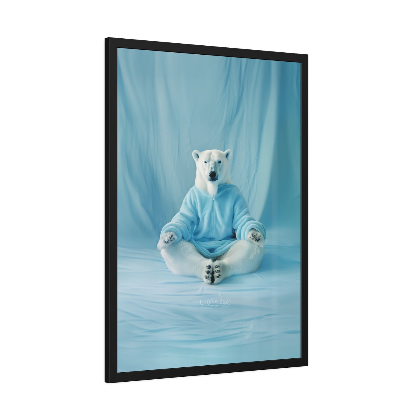 Polar Bear Yoga Meditate Art Print - 28"x40" Edition 1/30